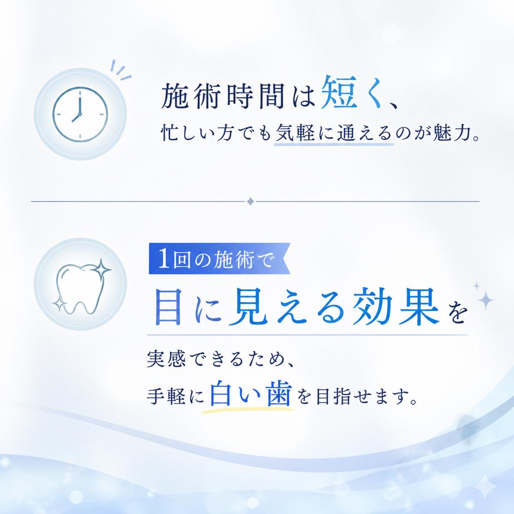 短時間で得られる効果