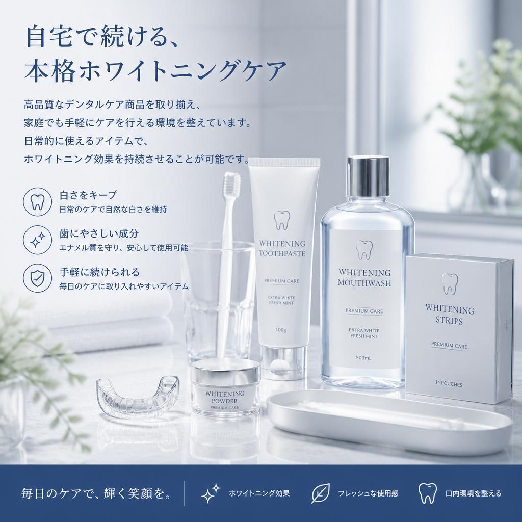 デンタルケア商品の充実