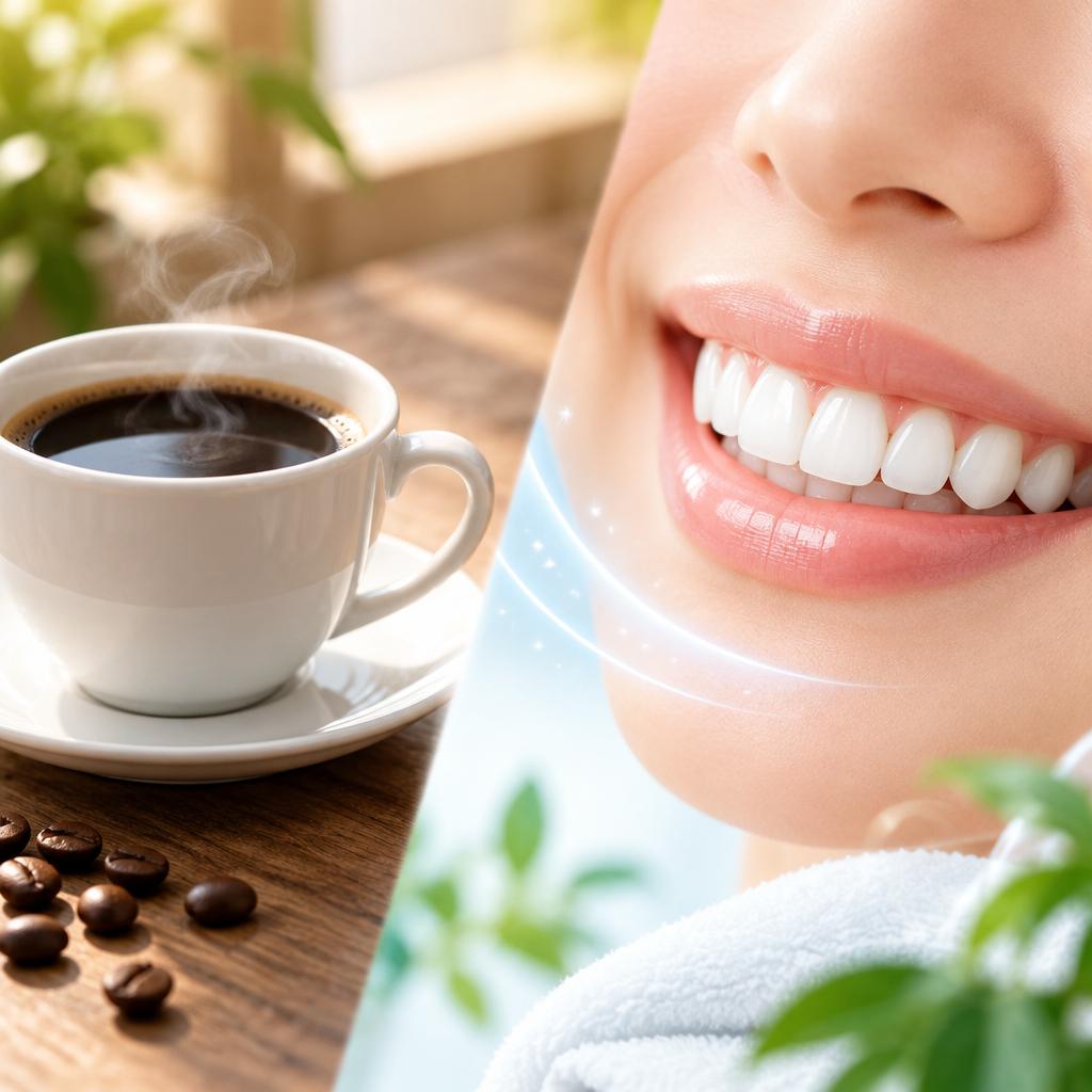 毎日のコーヒーはそのままに。歯の着色汚れをケアして、笑顔の見た目に自信を。
