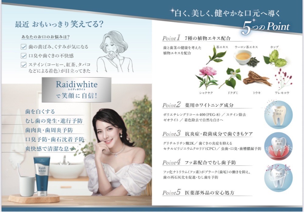 マウスウォッシュでさらに美白効果を